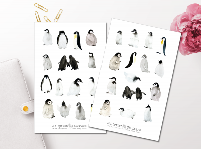Pinguine Sticker Set